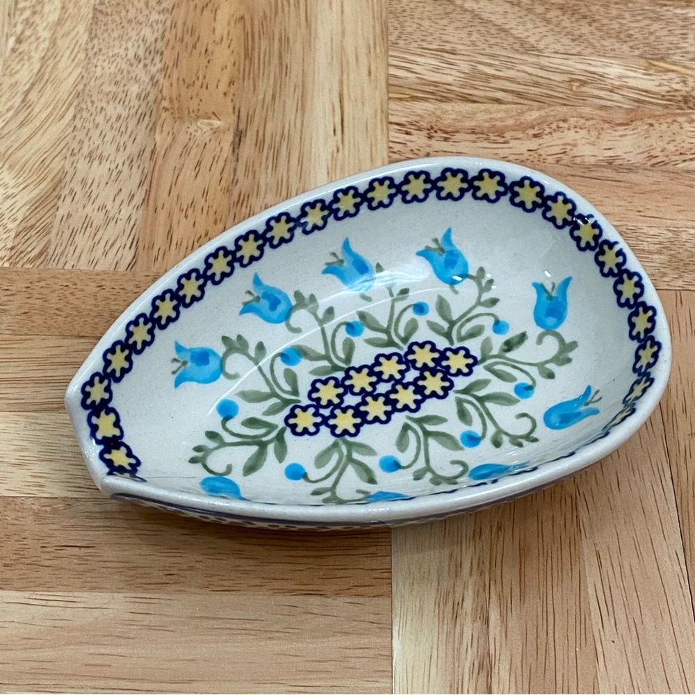 Vintage Z. Jasinska W Boleslawcu Made in Poland Spoon Rest Tulip Dish